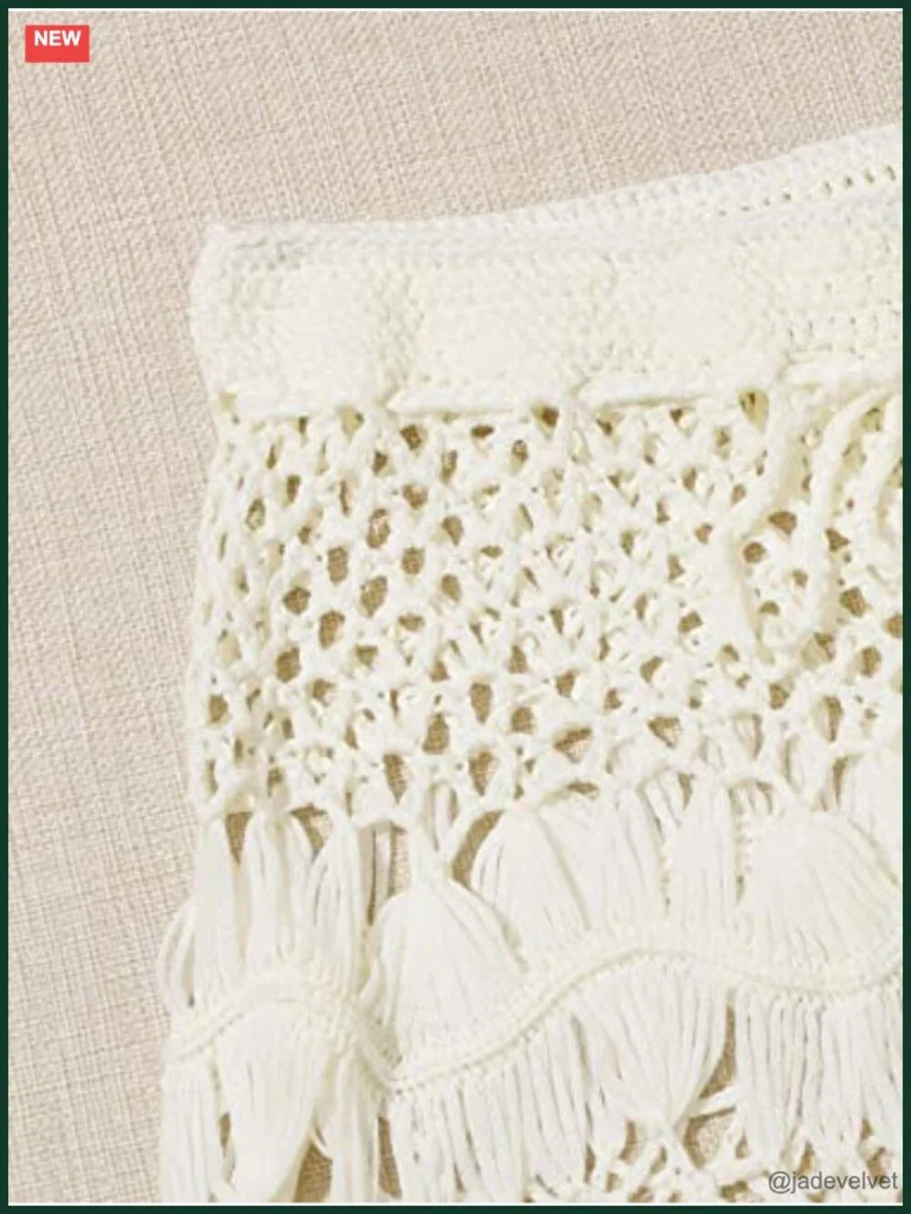 Tie Waist Crochet Beach Cover Up Skirt Sheer Boho Mini Swimwear